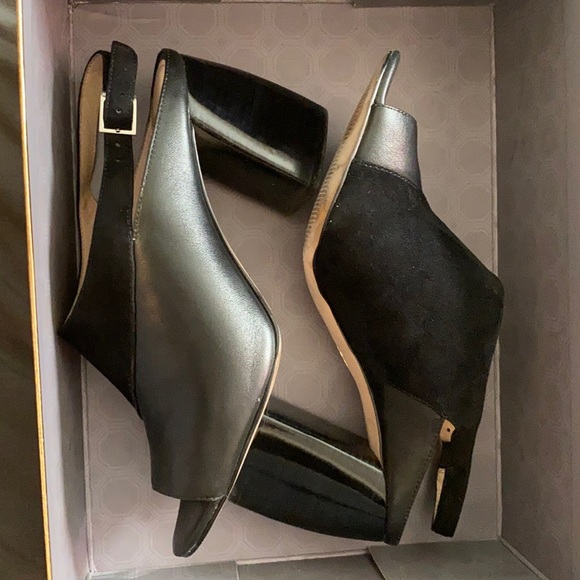 Louise et Cie black platform heel with ankle strap - Picture 2 of 8